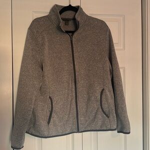 Eddie Bauer Gray Zip Up Sweatshirt